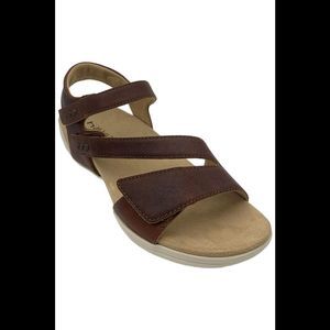 Halsa Women's Denia Sandals Cognac - Wide